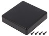 Carcasă universală ABS neagră 80x80x20mm IP40