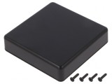 Carcasă universală ABS neagră 80x80x20mm IP40