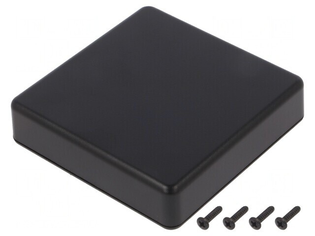Carcasă universală ABS neagră 80x80x20mm IP40