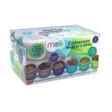 SET 12 RECIPIENTE SILICON SNAPGO, MELII, 59 ML