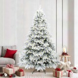 Cumpara ieftin Brad de Crăciun artificial cu 300 LED Verde 240 cm PE și PVC