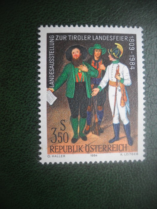 HOPCT TIMBRE MNH 740 EXPOZITIA ZILELE TIROLULUI 1984 -1 VAL AUSTRIA