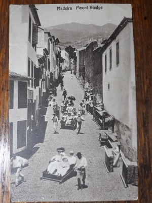 MADEIRA - SPANIA - DISTRACTIE PENTRU TURISTI - INCEPUT DE 1900 foto