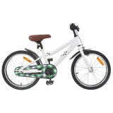 vidaXL Bicicletă pentru Copii 18 Inci pentru 5-7 ani Alb 42009482