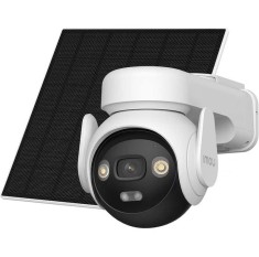 Kit camera de supraveghere exterior wireless AOV PT Wi-Fi+4G, 5MP QHD, panou solar 5W, acumulator 10000mAh, IR 20m, microfon si difuzor, sirena, auto