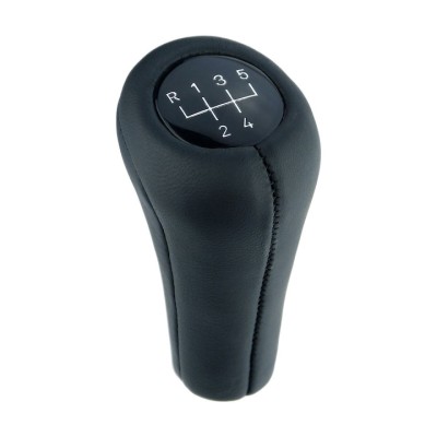 Nuca schimbator piele naturala pentru BMW E30, E32, E34, E36, E39, E46, E53, E81, E82, 5 trepte, negru foto