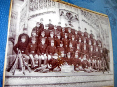7332-Foto grup militara Compania de Cadre in rezerva Germania 1900. foto