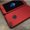 Husa IPAKY - Full Protection 360 Decupata - Iphone 7 Plus (Red) cu Folie Protectie Ecran