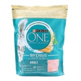 Hrana uscata pentru pisici, Purina, adult, somon si cereale integrale, 800 g