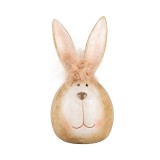 Cumpara ieftin Figurina Iepuras Paste polirasina maro alba 11x21 cm