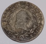 20 Kreuzer 1803 A, Viena, Argint.