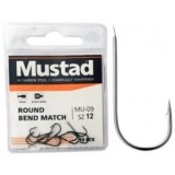 Carlige MUSTAD Round Bend Match MU09, Black Nickel, Nr.10, 10buc/pac