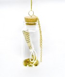 Cumpara ieftin Decoratiune Craciun - Glass Bottle, ravas si stelute aurii | Everbright Gifts