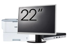 Pachet Calculator Second Hand HP EliteDesk 800 G5 Mini PC, Intel Core i5-9500T 2.20 - 3.70GHz, 8GB DDR4, 256GB SSD + Monitor 22&amp;quot; &amp; Imprimanta Bro