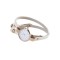 Ceas tip bratara dama, alb, 2.4 cm diametru cadran