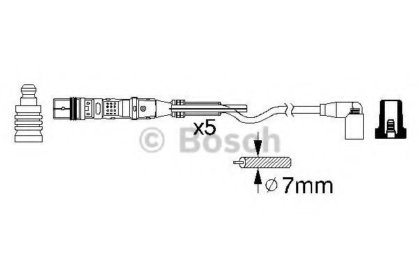 Set fise bujii SEAT TOLEDO II (1M2) (1998 - 2006) BOSCH 0 986 356 349