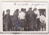 Bnk foto Militari in gara la Chitila - anii `20, Alb-Negru, Romania 1900 - 1950, Militar