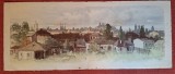 Cromolitografie din albumul "Bucurestii in 1869" de A. Preziosi