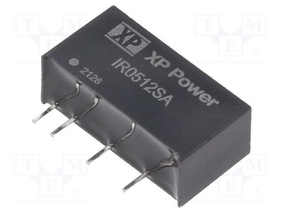 Convertor DC/DC 3W 5V la 12V 250mA SIP THT XP POWER foto