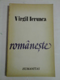 ROMANESTE - VIRGIL IERUNCA, Humanitas