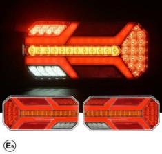 2 x LED Stopuri Lampa Lumini Spate Dinamic pentru Camion Remorca 12v 24v
