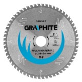 Disc ferastrau circular cu vidia 216x30 mm, 60 dinti, universal Graphite