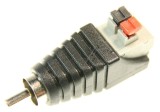 ADAPTER CINCHSTECKER &gt; TERMINALBLOCK MIT DRUCKTASTEN 2 PIN 65566 DELOCK