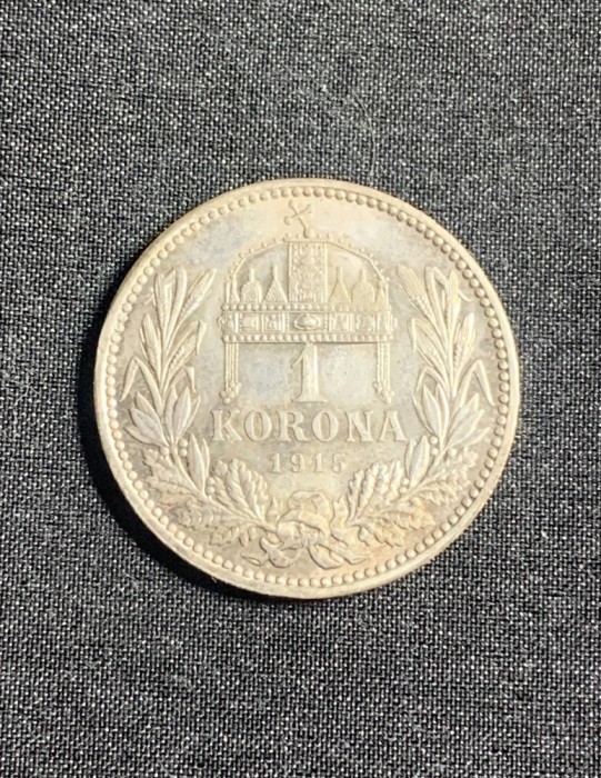 Moneda 1 coroana 1915 Austo Ungaria argint