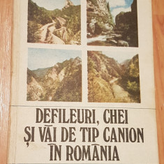 Defileuri, chei si vai de tip canion in Romania de Mihai Grigore