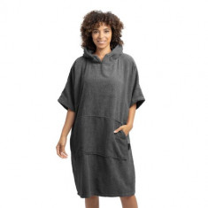 Poncho de baie unisex Homelevel, S-M, Gri, Bumbac organic, 54881.19.19