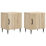 vidaXL Dulap de noapte 2 pcs Stejar Sonoma 43 x 34,5 x 50 cm 894800