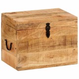 Cumpara ieftin Cutie de depozitare, 39x28x31 cm, lemn masiv de mango