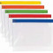 Set 10 Huse pentru documente A4 cu fermoar, multicolor, impermeabila - RESIGILAT