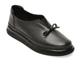 Pantofi IMAGE negri, 55037, din piele naturala