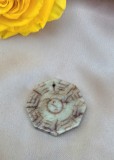 AMULETA BAGUA VINTAGE, LUCRATA IN JAD MARO