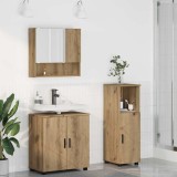 vidaXL Set de mobilier pentru baie Pe perete 3 pcs stejar artizanal 3392952