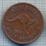 AX 529 MONEDA- AUSTRALIA - HALF PENNY -ANUL 1943 -STAREA CARE SE VEDE, Africa