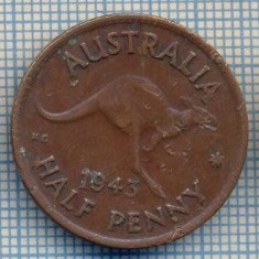 AX 529 MONEDA- AUSTRALIA - HALF PENNY -ANUL 1943 -STAREA CARE SE VEDE