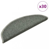 vidaXL Covorașe scară 30 buc Verde &icirc;nchis 56x17x3 cm