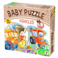 Set 4 puzzle-uri Baby Puzzle Vehicule foto