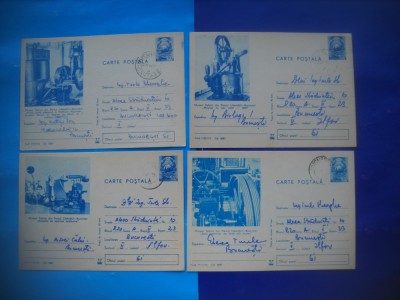 HOPCT LOT 2064 -IP MUZEUL TEHNIC BUCURESTI -4 CARTI POSTALE-CIRCULATE foto