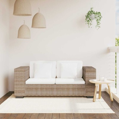 vidaXL Set canapea de 3 locuri din poliratan 8 piese 243245 foto