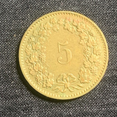 Moneda 5 rappen 1984 Elvetia