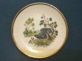 Farfurie decorativa peisaj montan cu Cocos de Munte suvenir pentru a 4 editie a marsului international de drumetie peisagistica din Maisach anul 1979