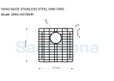 Gratar protectie chiuveta SanDonna GRID HD7850R, 78x50