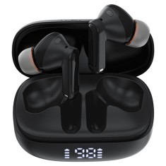 Casti wireless, type-c, bluetooth 5.4, ipx4, call noice reduction - black foto