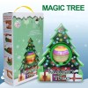 Set DIY Pom de Craciun Magic Interactiv, 3 Globuri, 8 Carioci, Decoratiuni Personalizate, Cadou Creativ Copii
