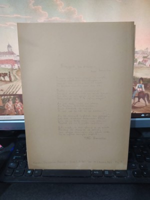 M. Sevastos, 3 poezii scrise de m&amp;acirc;nă de un admirator c. 1930, &amp;Icirc;n temniță, 082 foto