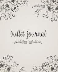 Bullet Journal: Floral, 150 Dot Grid Pages, 8x10, Professionally Designed foto