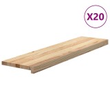 Cumpara ieftin Trepte scari 20 buc Stejar masiv netratat 100x25x2 cm